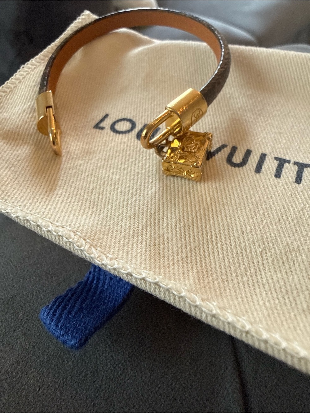 🔥Louis Vuitton Malle Charm Bracelet with Gold Hardware Retail 39+🔥 - Picture 12 of 15